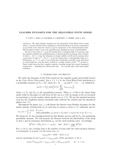 GLAUBER DYNAMICS FOR THE MEAN-FIELD POTTS MODEL