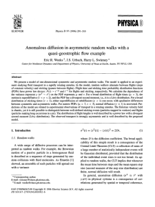 PHYSICA Anomalous  diffusion  in asymmetric  random walks with... quasi-geostrophic  flow  example