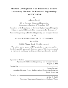 Modular Development of an Educational Remote Laboratory Platform for Electrical Engineering: