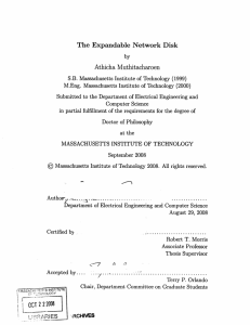 The  Expandable  Network  Disk Athicha  Muthitacharoen