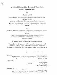 A  Visual  Method  for  Input ... Time-Oriented  Data Manish  Goyal