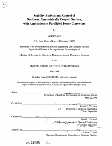 Stability Analysis  and Control of Ankur Garg