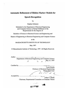 Automatic  Refinement  of Hidden Markov Models  for