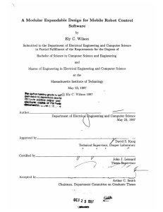 A  Modular  Expandable  Design  for ... Software Ely  C.