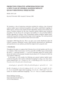 PROJECTION ITERATIVE APPROXIMATIONS FOR A NEW CLASS OF GENERAL RANDOM IMPLICIT