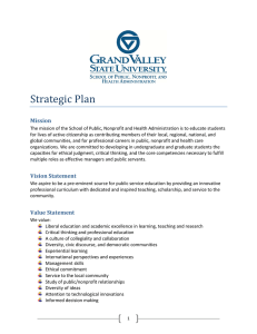 Strategic Plan  Mission