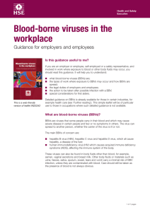 Blood-borne viruses in the workplace Guidance for employers and employees