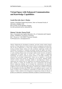 Virtual Space with Enhanced Communication and Knowledge Capabilities