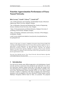 Function Approximation Performance of Fuzzy Neural Networks Rita Lovassy , László T. Kóczy
