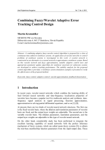 Combining Fuzzy/Wavelet Adaptive Error Tracking Control Design Martin Kratmüller