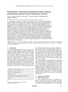 Field method for separating the contribution of surface-connected