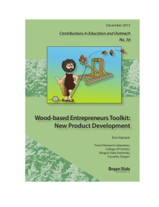 Wood-based Entrepreneurs Toolkit: New Product Development Contributions in Education and Outreach No. 3d