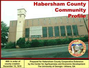 Habersham County Community Profile