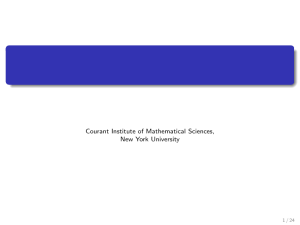 A survey on mixing coefficients: computation and estimation. Vitaly Kuznetsov October 29, 2013