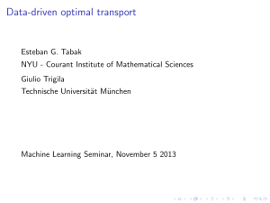 Data-driven optimal transport