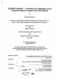 LEONET Analysis --- A Procedure For Optimizing Ground