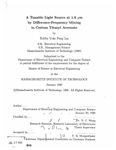 in  Cesium Titanyl  Arsenate by  Difference-Frequency  Mixing