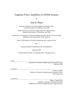 Outphase Power Amplifiers in OFDM Systems Anh D. Pham