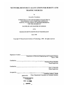 NETWORK  RESOURCE ALLOCATION FOR BURSTY ATM TRAFFIC SOURCES