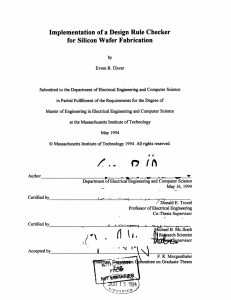 Implementation of a Design Rule Checker for Silicon Wafer Fabrication