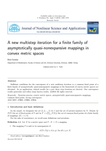 A new multistep iteration for a finite family of