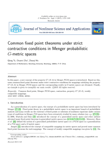 Common fixed point theorems under strict contractive conditions in Menger probabilistic