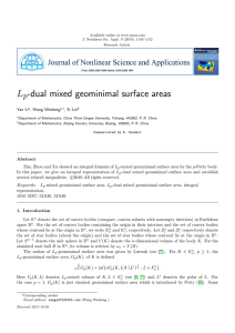 L -dual mixed geominimal surface areas p Yan Li