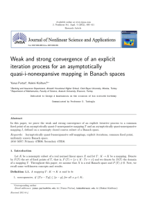 Weak and strong convergence of an explicit