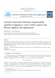 Common fixed point theorems of generalized Banach algebras and applications