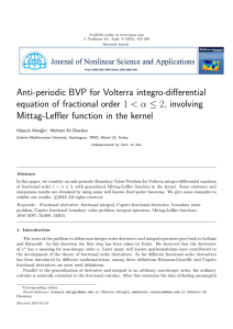 Anti-periodic BVP for Volterra integro-differential