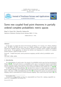 Some new coupled fixed point theorems in partially
