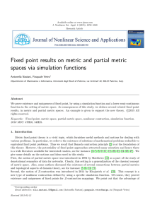 Fixed point results on metric and partial metric