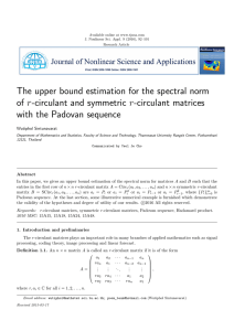 The upper bound estimation for the spectral norm