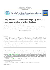 Companion of Ostrowski-type inequality based on 5-step quadratic kernel and applications
