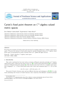 Caristi’s fixed point theorem on C -algebra valued metric spaces ∗