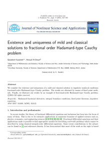 Existence and uniqueness of mild and classical problem