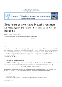 Some results on asymptotically quasi-φ-nonexpans- inequalities
