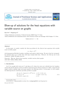 Blow-up of solutions for the heat equations with Qiao Xin