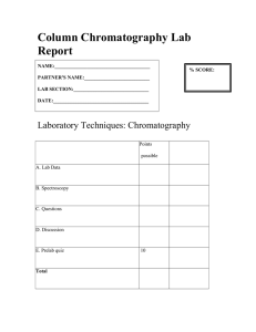 Column Chromatography Lab Report