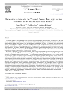 Rain ratio variation in the Tropical Ocean: Tests with surface