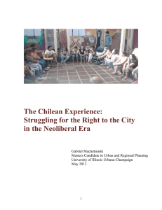 The Chilean Experience: Struggling for the Right to the City