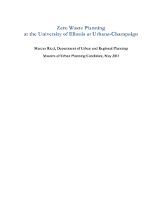 Zero Waste Planning at the University of Illinois at Urbana-Champaign