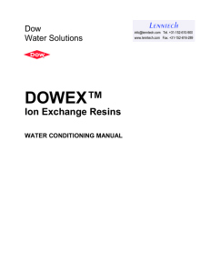 DOWEX™ Ion Exchange Resins Lenntech Dow