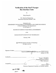 Verification  of the StarT-Voyager Bus  Interface Units