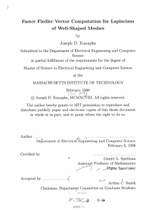of  Well-Shaped  Meshes Joseph  D.  Kanapka