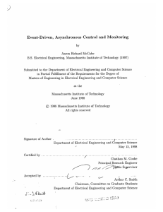 Event-Driven,  Asynchronous  Control  and  Monitoring