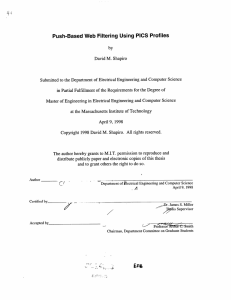 Push-Based  Web  Filtering Using  PICS  Profiles