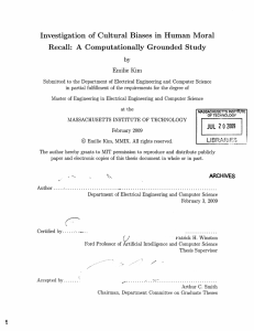 Investigation  of  Cultural Biases  in  Human ... Recall:  A  Computationally  Grounded  Study by