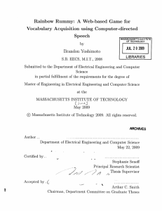 Rainbow  Rummy:  A  Web-based  Game ... Vocabulary  Acquisition  using  Computer-directed Speech Brandon  Yoshimoto