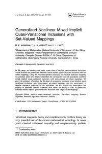 Mappings Implicit Set-Valued Generalized Nonlinear Mixed